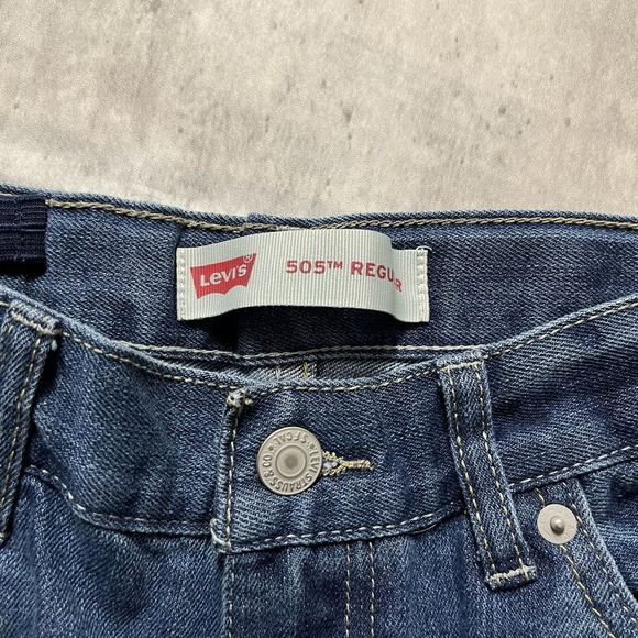 Vtg Levis Jeans Student 14Reg 27x29 Medium Wash 505 Regular Straight Leg Denim - Picture 6 of 10